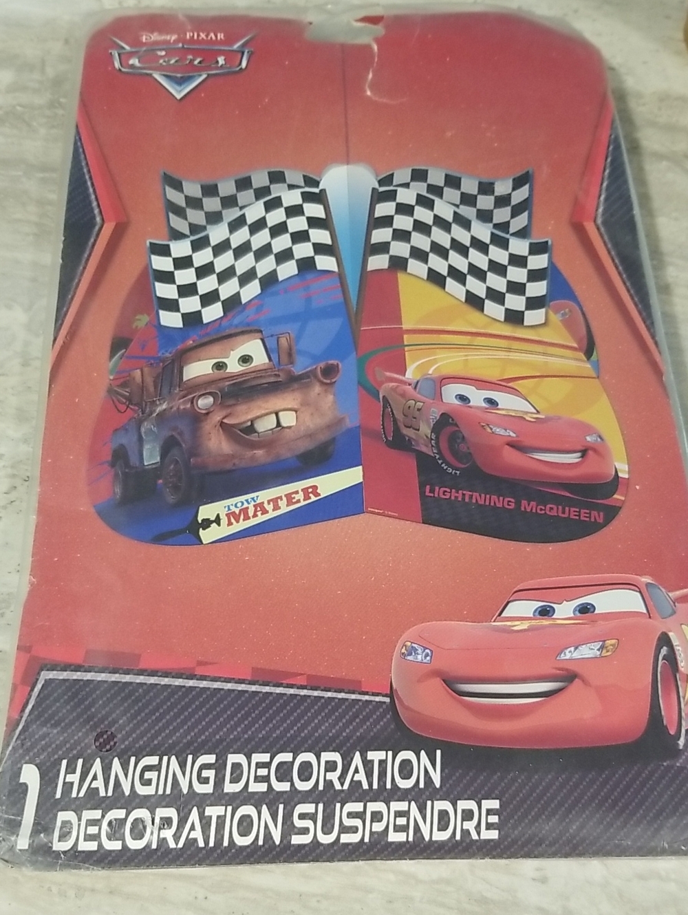 Disney Cars Red and Black Hanging Party Decoration